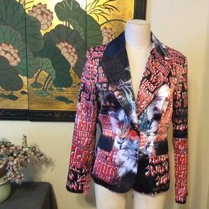 Metric Asymmetrical Woman’s Blazer Size M Preowned